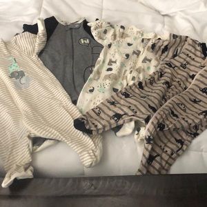 Baby boy gerber coveralls 4 pack